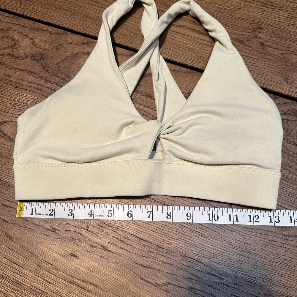 Fabletics light yellow sports bra